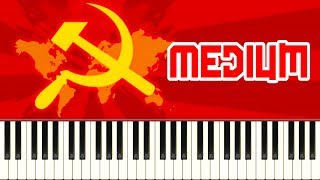 THE INTERNATIONALE  Piano Tutorial [upl. by Meesak]