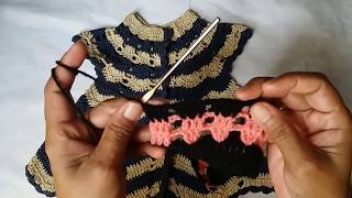 Crochet frock design for 6 month to 12 year girls [upl. by Llenrub650]