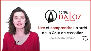 Lire et comprendre un arrêt de la Cour de cassation [upl. by Eerb]