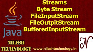 Java Byte Stream  FileInputStream  FileOutputStream  BufferedInputStream  BufferedOutputStream [upl. by Hamlani]