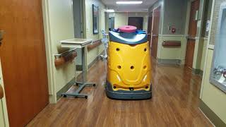 Commercial Floor Cleaning Robot in Hospital [upl. by Trebmer]