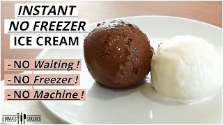 5 Minute INSTANT NO FREEZER Ice Cream  NO WAITING Easy Vanilla amp Chocolate Ice Cream Recipe [upl. by Eiramesor]