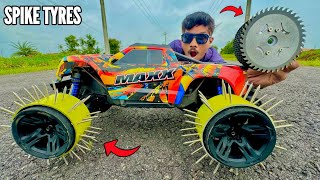 I Build RC Car With Destructible Spike Tyres Part 1  Chatpat toy TV [upl. by Mogerly]