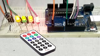 Arduino IR Remote Control LED  Arduino IR Receiver [upl. by Aikem]