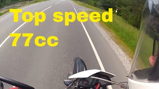 Derbi 80cc Racing Acceleration and Top Speed [upl. by Samal122]