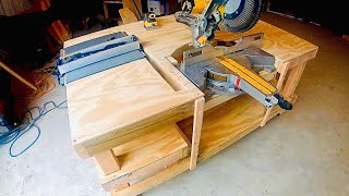 DIY Workbench With a SECRET [upl. by Pfaff]