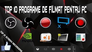 Top 10 Programe de filmat PCul Screen Recorders [upl. by Akenehs529]