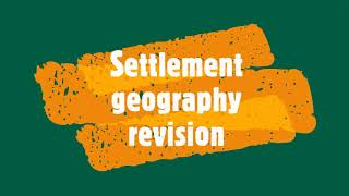 Gr 12 Settlement geography revision [upl. by Odele]