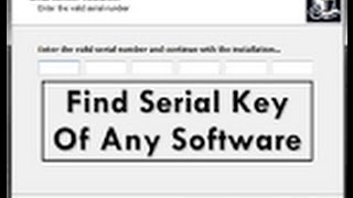 How to Get Serial Number Any Software [upl. by Baugh]