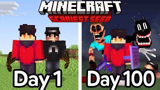 I Survived 100 Days on Minecrafts SCARIEST Seed [upl. by Aihsiym]