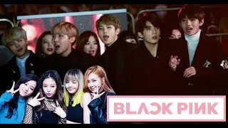 BTS Dancing and Singing to BLACKPINK Songs [upl. by Sarilda398]