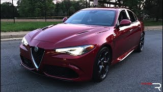 2017 Alfa Romeo Giulia Quadrifoglio – Redline Review [upl. by Acinomahs816]