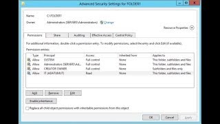 Configuring NTFS Permissions in Windows [upl. by Preiser799]