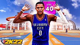 99 PRIME RUSSELL WESTBROOK BUILD GETS CRAZY CONTACT DUNKS in NBA 2K22 [upl. by Bille]