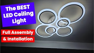 The Best LED Ceiling Light Assembly and installation [upl. by Ycats]