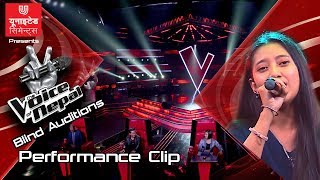 Akanchya Thapa quotAja Bara Haatequot The Voice of Nepal Season 2  2019 [upl. by Taite]