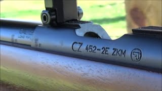 Shooting CZ 452 2E ZKM at the range [upl. by Attelocin87]