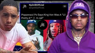 Popperazzi Po amp OnPointLikeOp GO TO WAR Over Calling King Von Pretty  💀 [upl. by Auos]