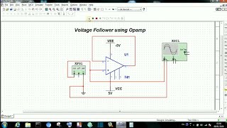 Tutorial 8 Voltage follower Buffer using Opamp in multisim software [upl. by Eelyek180]