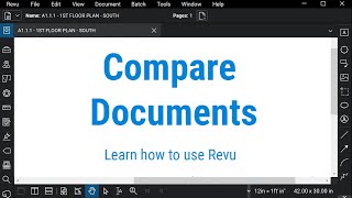 Bluebeam Revu Compare Documents [upl. by Clawson]