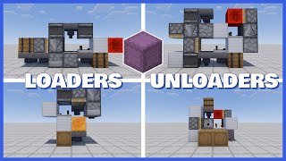 Minecraft EASY Shulker Box Loaders amp Unloaders [upl. by Eenaffit]