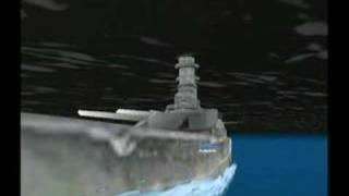 USS Alabama VS Italian Battelship Roma Littorio class BB [upl. by Terza]