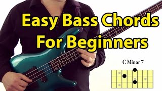 Easy Bass Guitar Chords for Beginners [upl. by Poree]