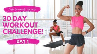 30 Day Workout Challenge  I AM IN CONTROL  Day 1  NO EQUIPMENT REALTIME Workout [upl. by Haskins]