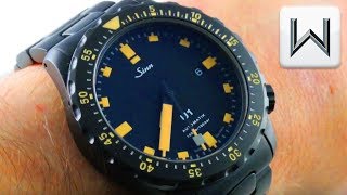 Sinn Diving Watch U1 S E UBoat SteelTegimentHard Black U1 S E Luxury Watch Review [upl. by Mariann]