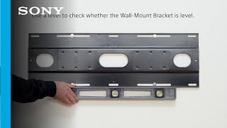 Setup Guide  How to wall mount your Sony BRAVIA OLED MASTER SERIES A9G TV with the Sony mount [upl. by Aerahs782]