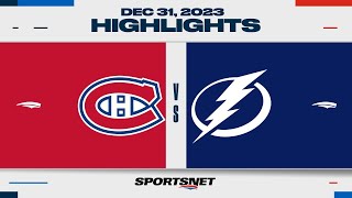 NHL Highlights  Canadiens vs Lightning  December 31 2023 [upl. by Deck498]