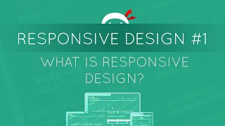 Responsive Web Design Tutorial 1  What is Responsive Web Design [upl. by Eisned]