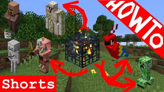 Minecraft How to Make a Custom Mob Spawner  Tutorial [upl. by Atinaej344]