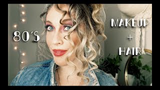 Authentic 80s Hair and Makeup Tutorial ♫ [upl. by Pals384]