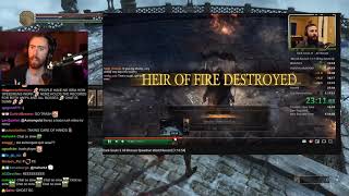 Asmongold Reacts to Dark Souls 3 All Bosses Speedrun World Record 11654 by COLTrane45 [upl. by Behm501]