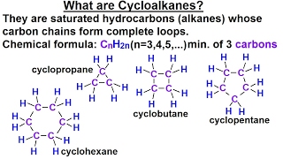 Organic Chemistry  Ch 1 Basic Concepts 15 of 97 What are Cycloalkanes [upl. by Searcy278]