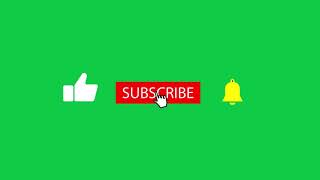 YouTube like subscribe bell icon buttons  Green screen [upl. by Iramo992]