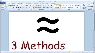 How to type Approximate symbol in Word [upl. by Nivac]