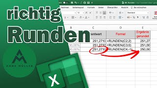 Richtig Runden in Microsoft Excel 365 [upl. by Nidnal]