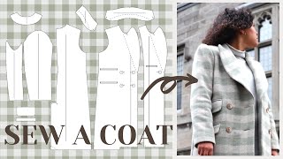 DIY Wool Coat Sew it Professionally from Scratch  LYDIA NAOMI [upl. by Brittnee]