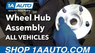 How to Replace Front Wheel Hub Assembly on any Car Truck or SUV [upl. by Nuahsel]