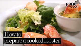 How to prepare a cooked lobster [upl. by Bradley]