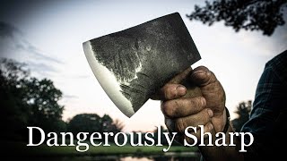 How to Sharpen an Axe Profile and Edge Geometry [upl. by Jordison]