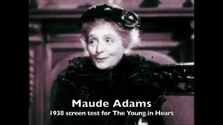 Maude Adams Screen Test 1938 [upl. by Soirtimid]