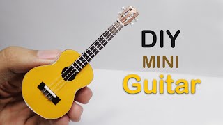 How to Make Guitar From Paper  DIY Mini Guitar  Miniature Guitar [upl. by Malony]