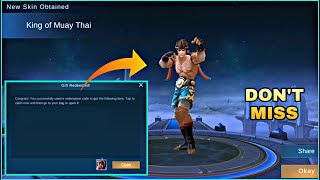 FREE CHOU ELITE SKIN NEW EVENT  MLBB [upl. by Cohligan]