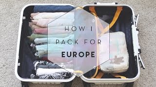 How I Pack for Europe KonMari [upl. by Homerus]