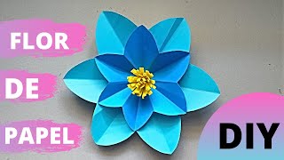 COMO HACER FLOR DE PAPEL GIGANTE FÁCIL Y RÁPIDO  HOW TO MAKE FLOWER PAPER FLOWER EASY AND FAST [upl. by Ennyleuqcaj834]