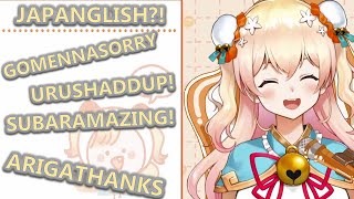 Momosuzu Nene Discovers JAPANGLISH and She loves it【HOLOLIVE】【ENG SUB】 [upl. by Anak]