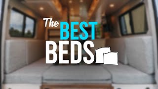 5 AWESOME VAN BEDS 🛏 For Comfy Van Conversions  How to Build a Camper Bedroom 🚐 [upl. by Brenden]